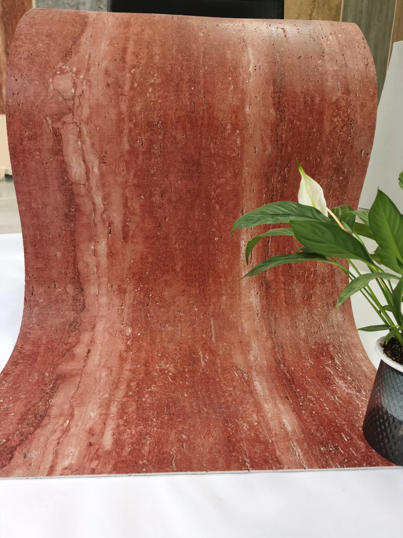 Factory Wholesale Inkjet Travertine Thin Mcm Flexible Clay Facing Bricks Red Stone for Exterior Wall Cladding