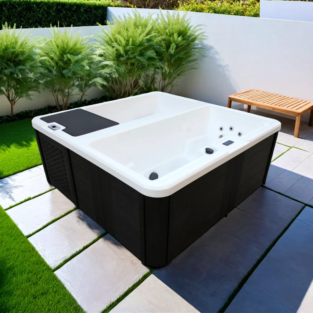 Adult Athletes Physical Recovery Acrylic Bathtub Freestanding Massage Bathtub Ice Bath Tub