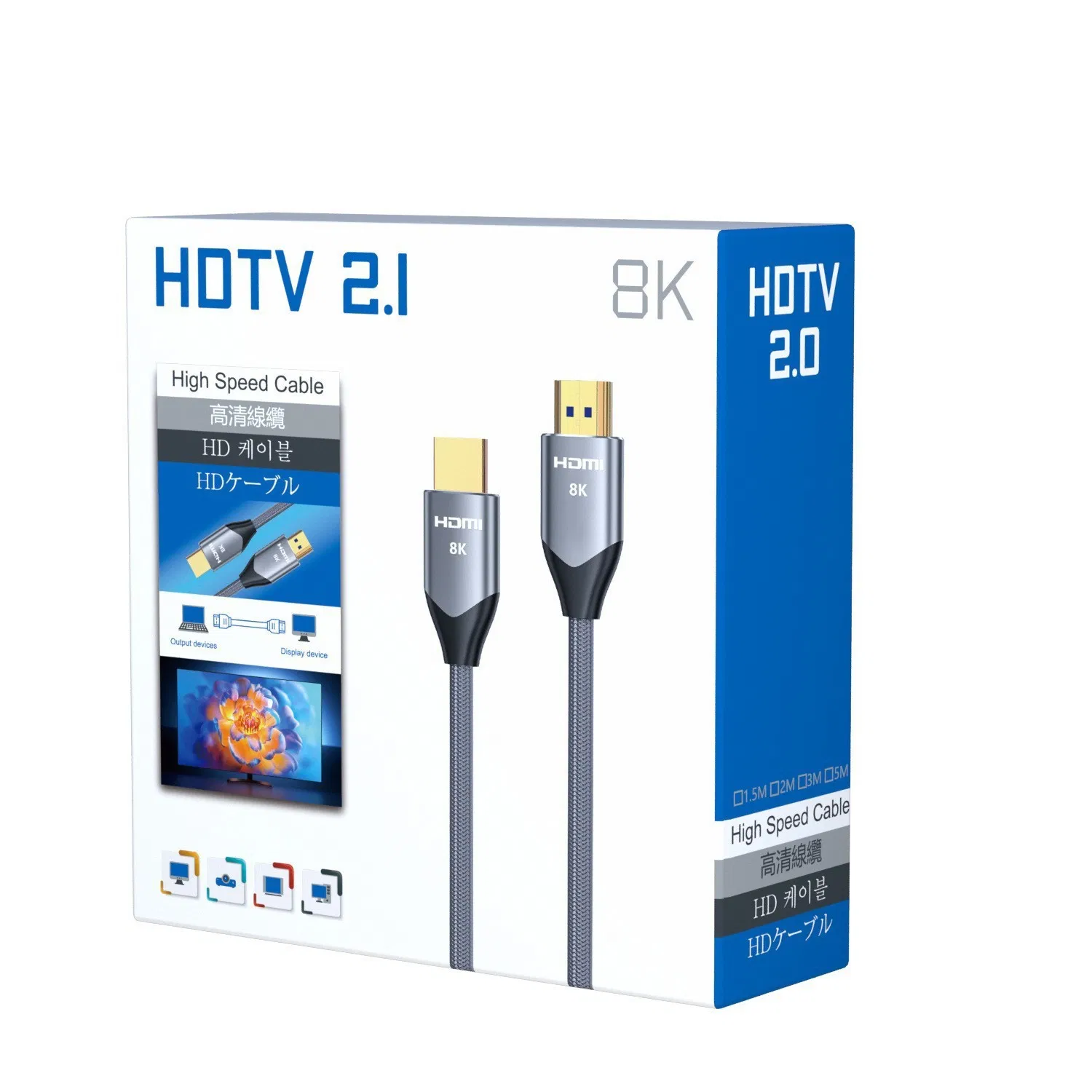 HDMI-кабель 8K 2.1 V для ТВ, проекторов, ПК