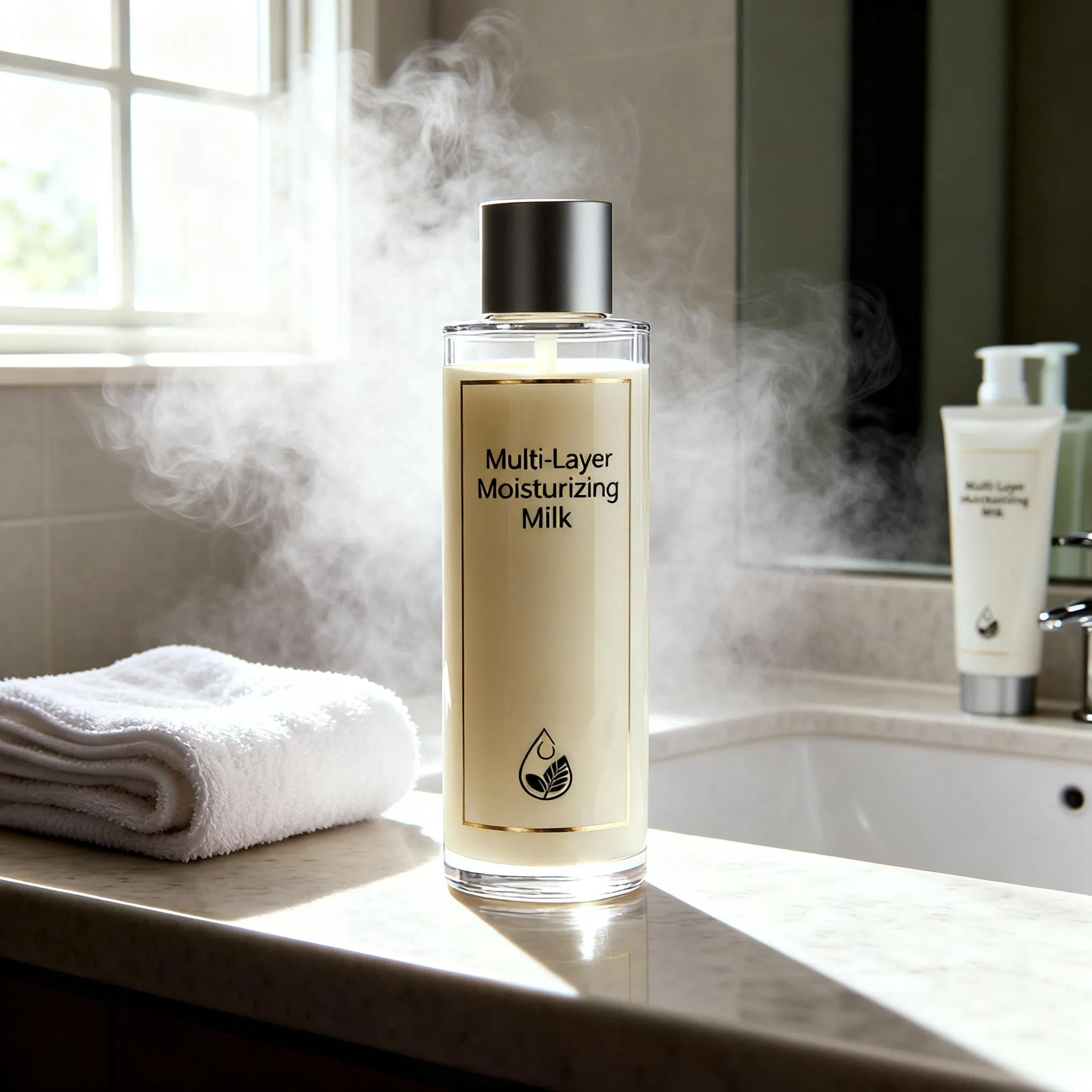 Protective Sunscreen Panthenol and Ginkgo Biloba Leaf Extract UV-Defense Face Lotion for Daily Sun Damage Prevention