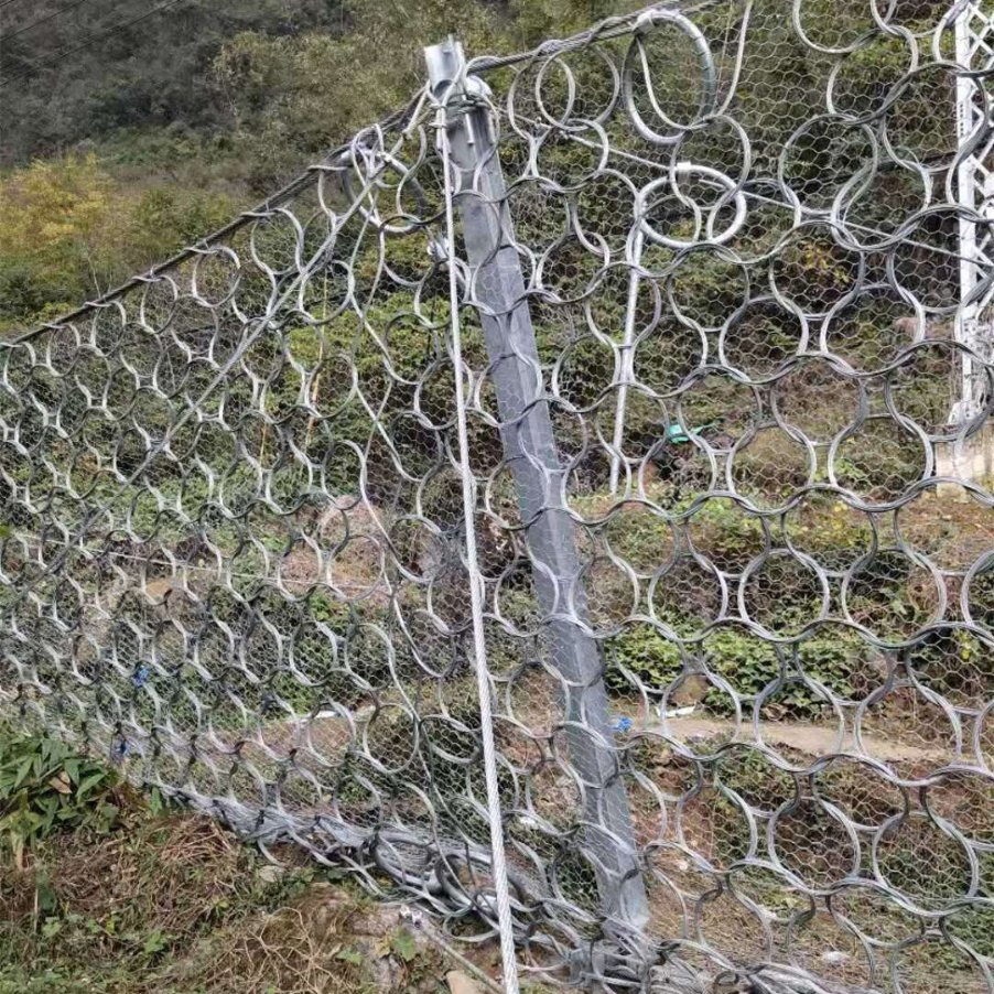 Flexible Ring Net Barrier for Debris Flow & Shallow Landslide Protection Rockfall Netting