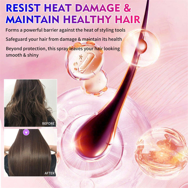 Hair Spray Wholesale Custom Private Label Castor Avocado Oil Heat Protect Spray for Hair