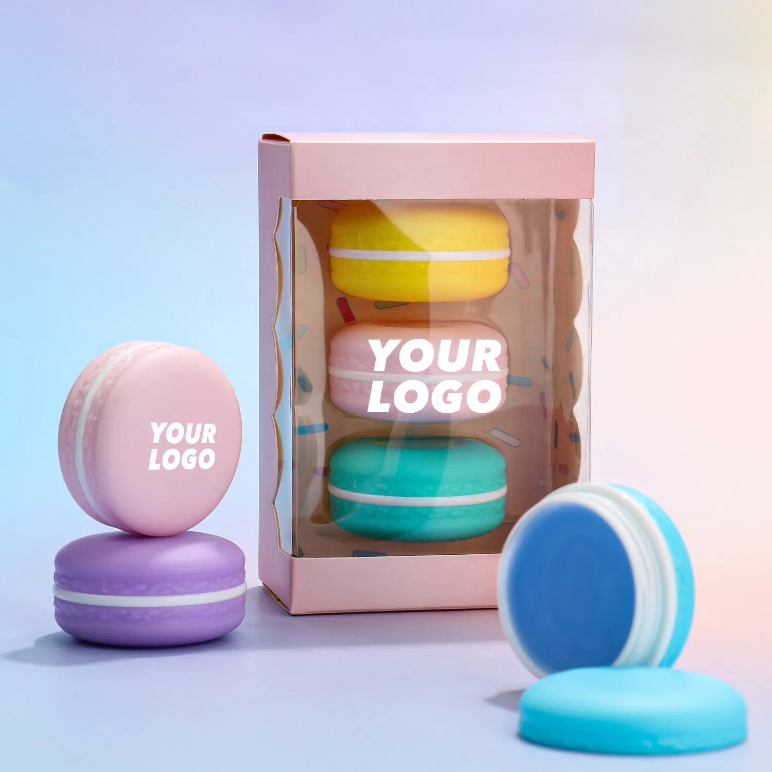 Organic Lip Balm Sets Moisturizing Vegan Cruelty-Free Makeup Macaron Lip Balm Gift Set Private Label