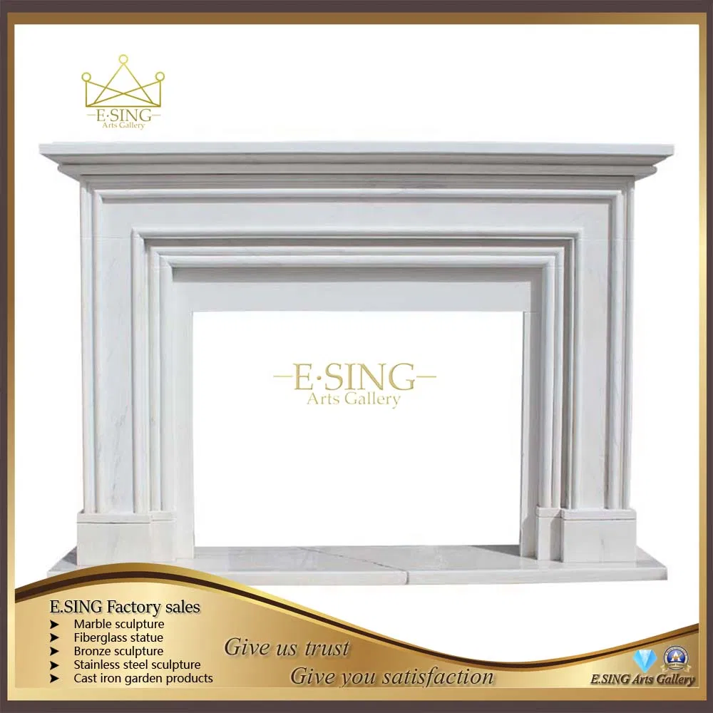 Exported to Worldwide Chinese Wholesale Belgium Marble Fireplace Model