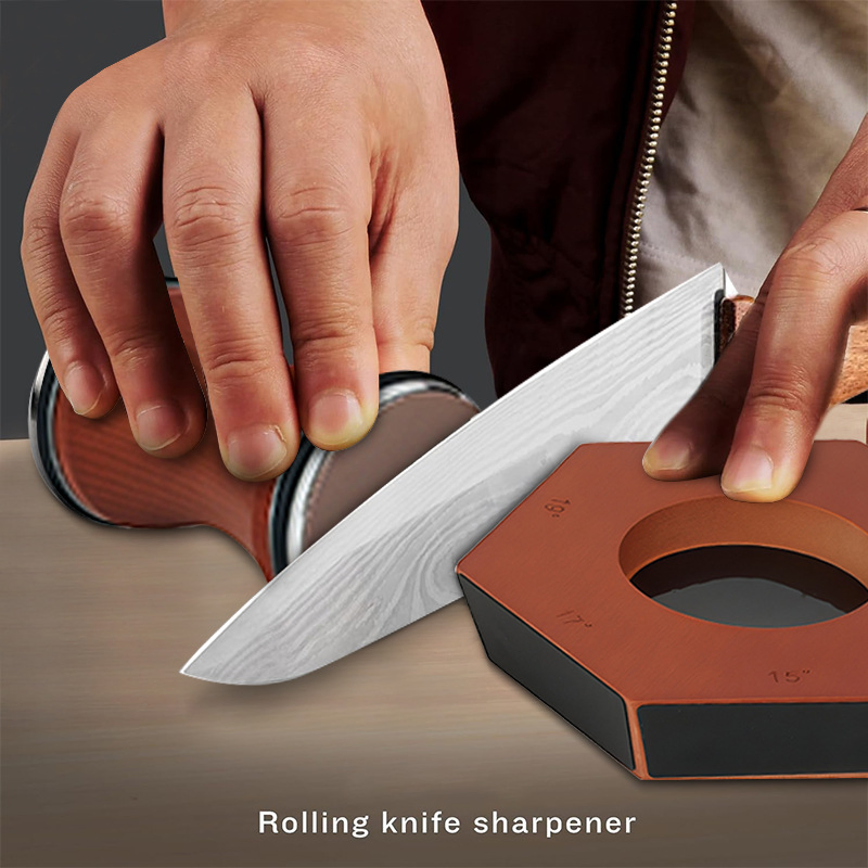 Ds-9972 Wholesale Wet Stone Profissional Kitchen Angle Knife Sharpener Professional Portable Rolling Knife Sharpener