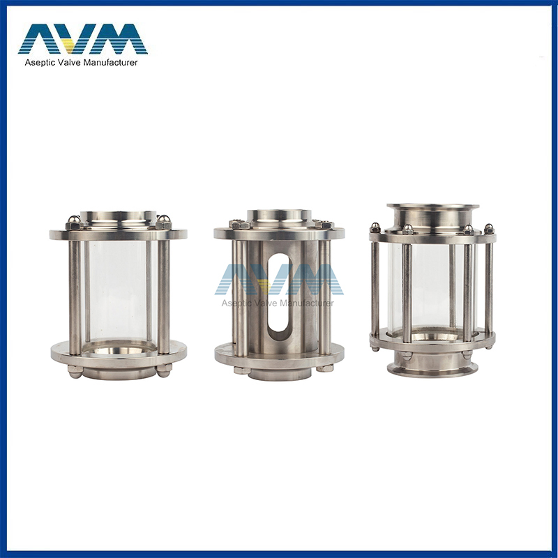 Stainless Steel 304 Sanitary Tri-Clamp Inline Sight Glass