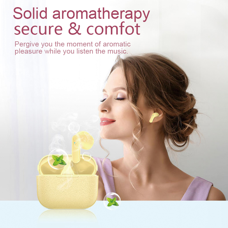 Promotion Mini Aroma HiFi Sound Earbuds Tws Earphone with Charging Case