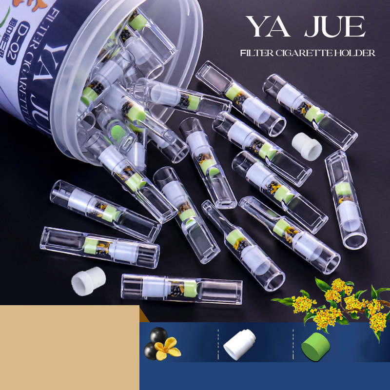 50 Thick, Medium, and Fine Disposable Osmanthus Five Filter Cigarette Holder