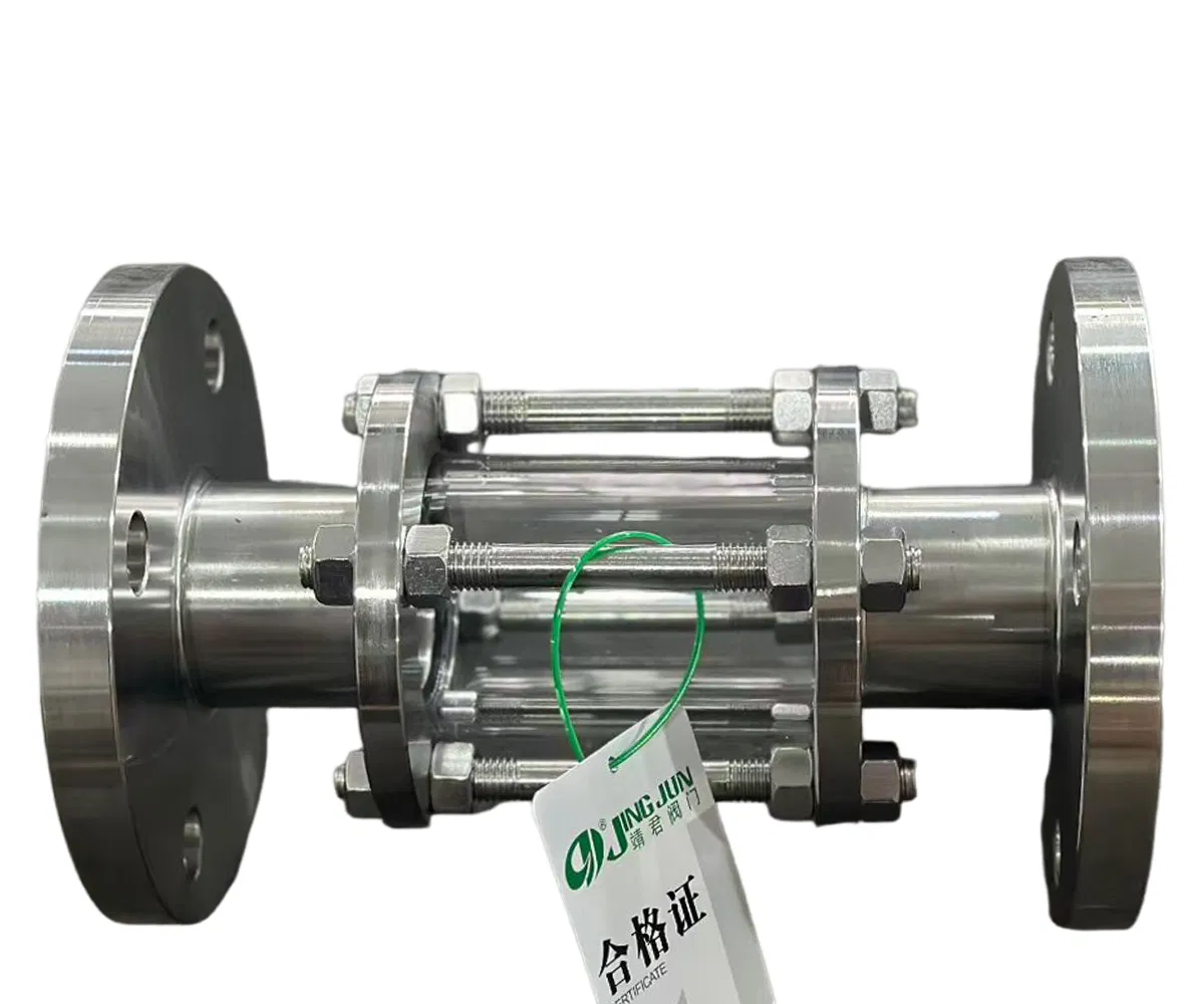 Straight Tubular Sight Glass in Stainless Steel for Industrial Use