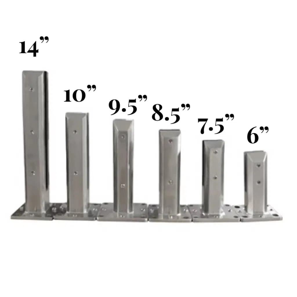 Modern Stainless Steel Glass Fence Spigots Handrail Glass Clamp for Stairs Balcony