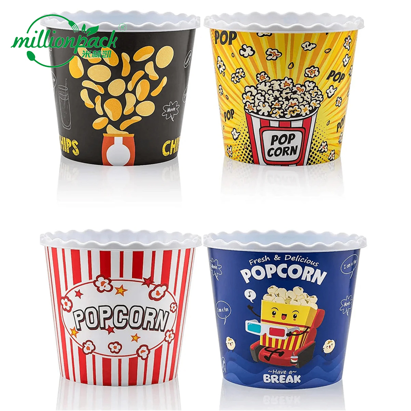 Бумажный стакан для попкорна с печатью