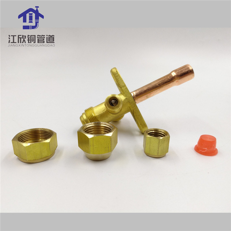 Copper Brass Air Conditioner Refrigeration Access Valve Heating Faucet Fittings