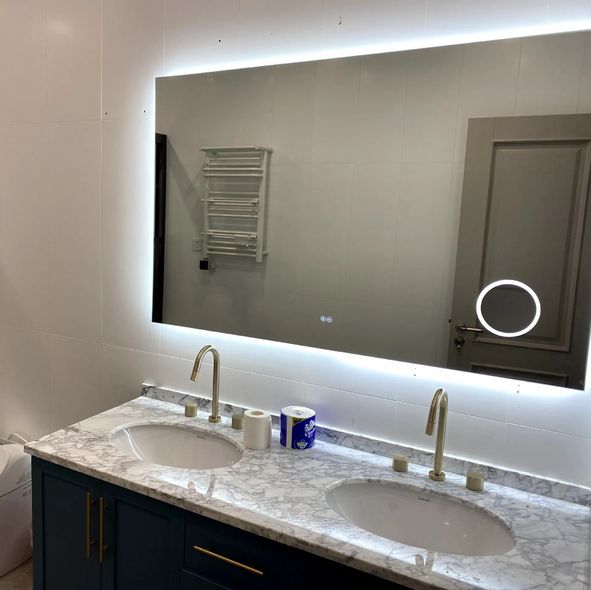 Electronic Anti-Fog Mirror Makeup Mirror 0648