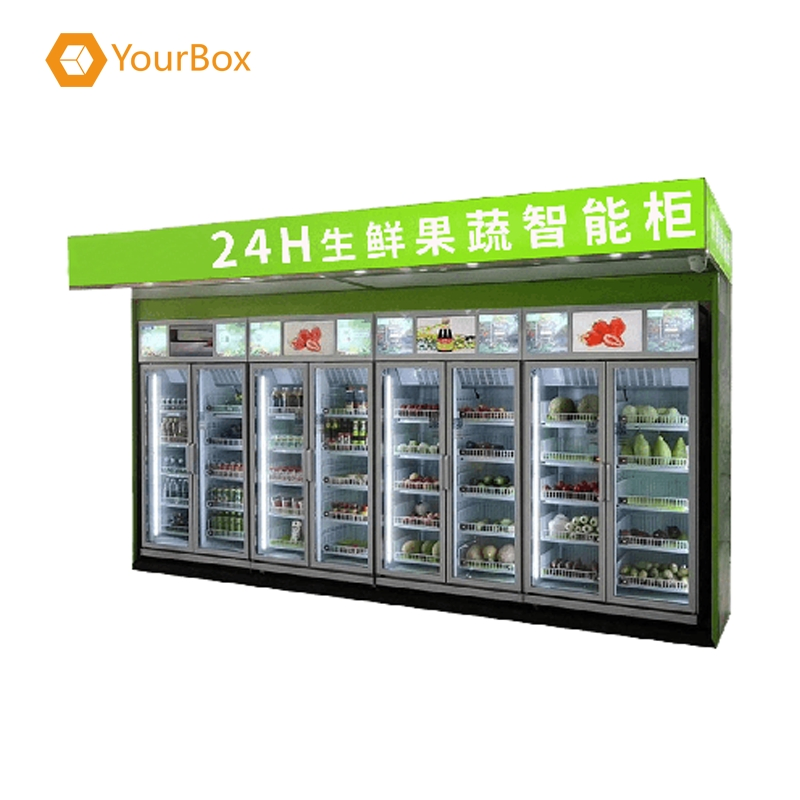 Vending Machine, Fresh Food Community, Self-Service Vending, Fresh-Keeping Cabinet, Display Cabinet