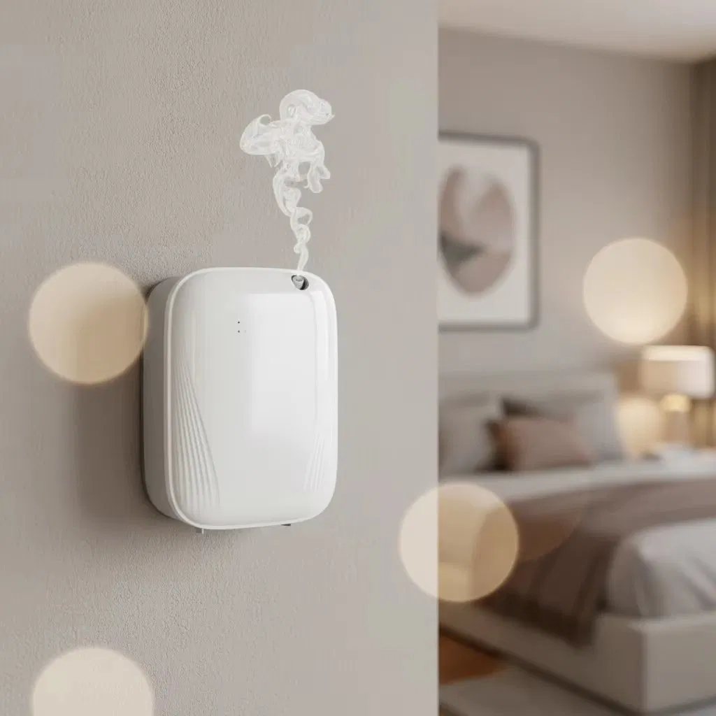 Wholesale Smart Wall-Mounted Aroma Diffusers for Home Use, with Convenient Buttons and Bluetooth APP Control for Pure Essential Oil Fragrance Diffusers