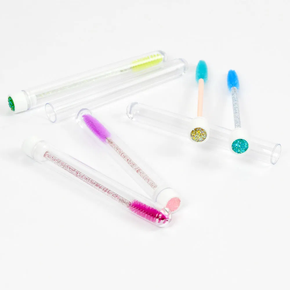 Wholesale Plastic Wand Tube Eye Lashes Mascara Makeup Brush Eyelash Cleansing Lash Extension Brush