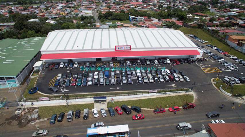Costa Rica 4800 Sqms Pre Engineered Steel Structure Supermarket Building