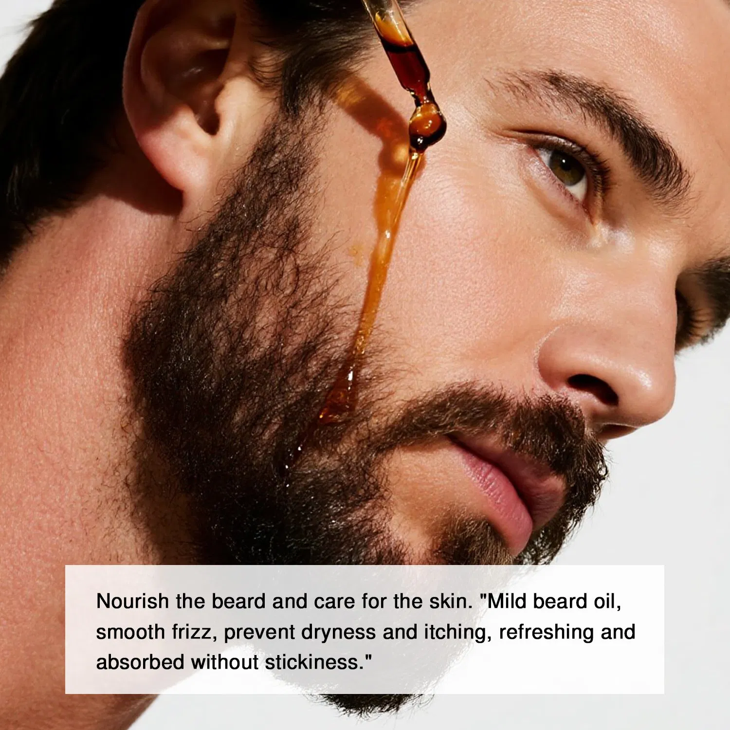 Qbeka Fast Absorbing Beard Oil for Men - Sensitive Skin Friendly Beard Nourisher