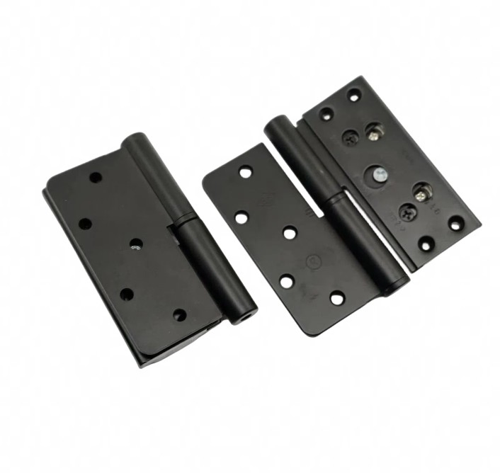 Aluminum Alloy Butt 4'*4'*2.5 3D Pin Adjustable Japanese Style Carbon Steel Iron DIY Door Flat Flap Butt Hinge for 40kg Furniture Wooden Door and Window