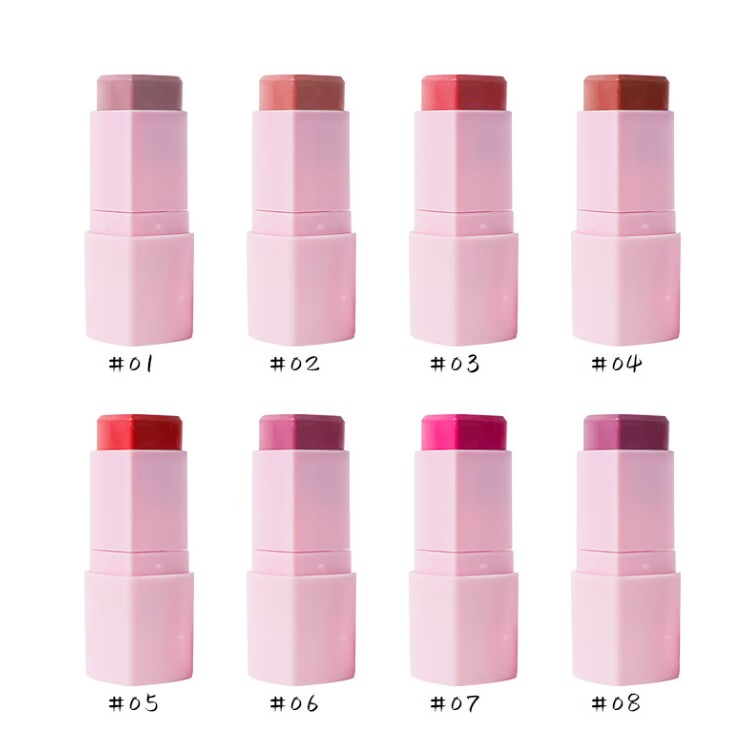 Pigment Pink Blush Stick Private Label Custom Blusher Cream Palette