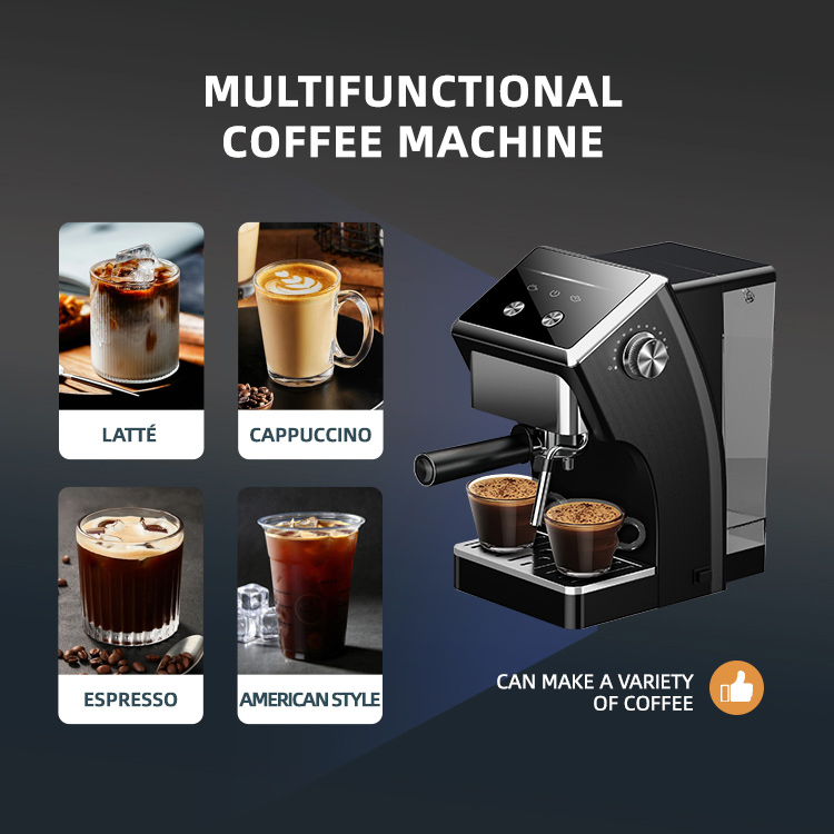 Jewin Newest Home Espresso Coffee Maker 1000W 1.5L Semi Automatic