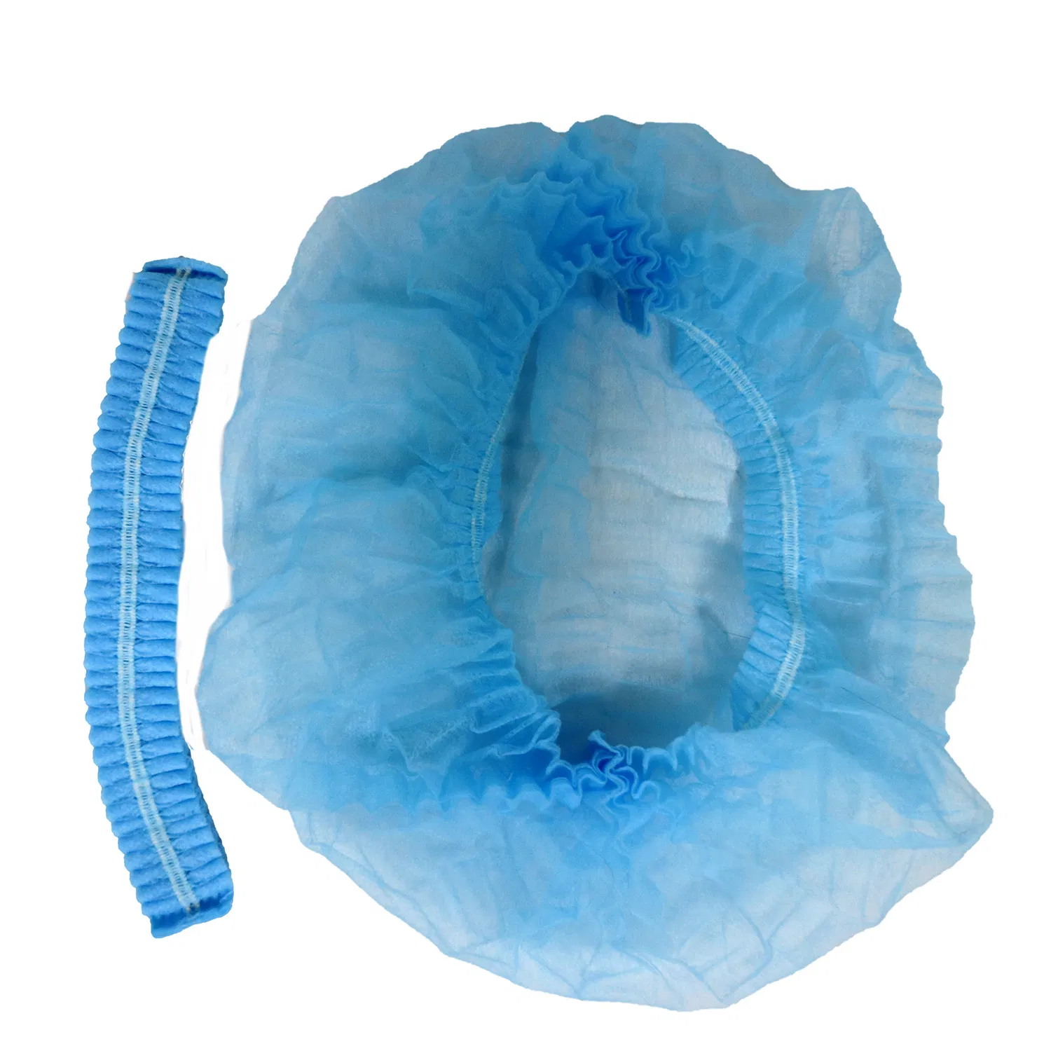 Wholesale Disposable Non-Woven Pleated Strip Mob Cap 100PCS/Bag