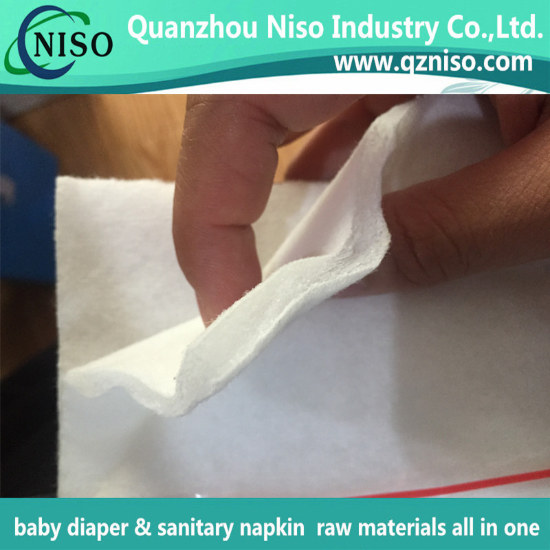 Airlaid Absorbent Paper for Baby Diaper Raw Materials Sap Paper