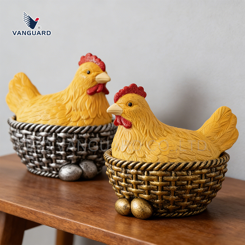 Chicken Shape Ashtray Wholesale Gift Ware Unique Ornament Custom Resin Statue for Home Decoration