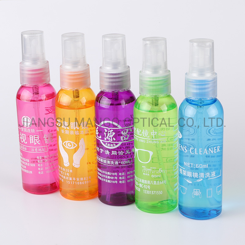Mango Transparent Bottle with Printing Spray Cleaning Liquid