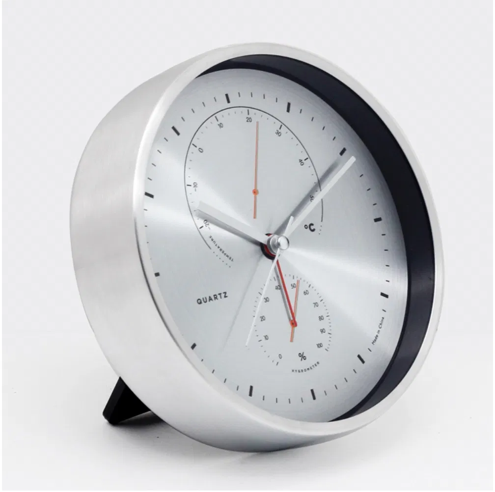 6 Inch Desk Watch Clock Aluminium Quartz Table Clock Luxury Custom