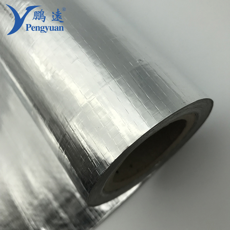 Single Sided Reflective Metallized Woven Fabric Heat Thermal Insulation Material for Building