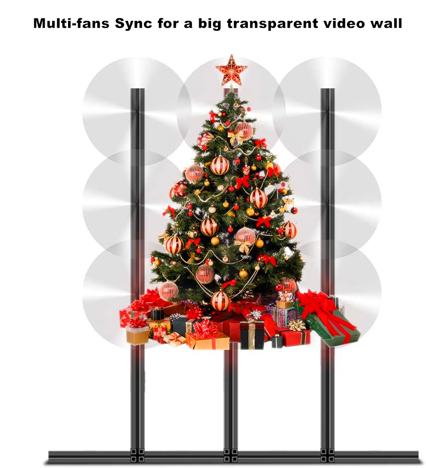 65 см WiFi 3D LED вентилятор для голографической рекламы