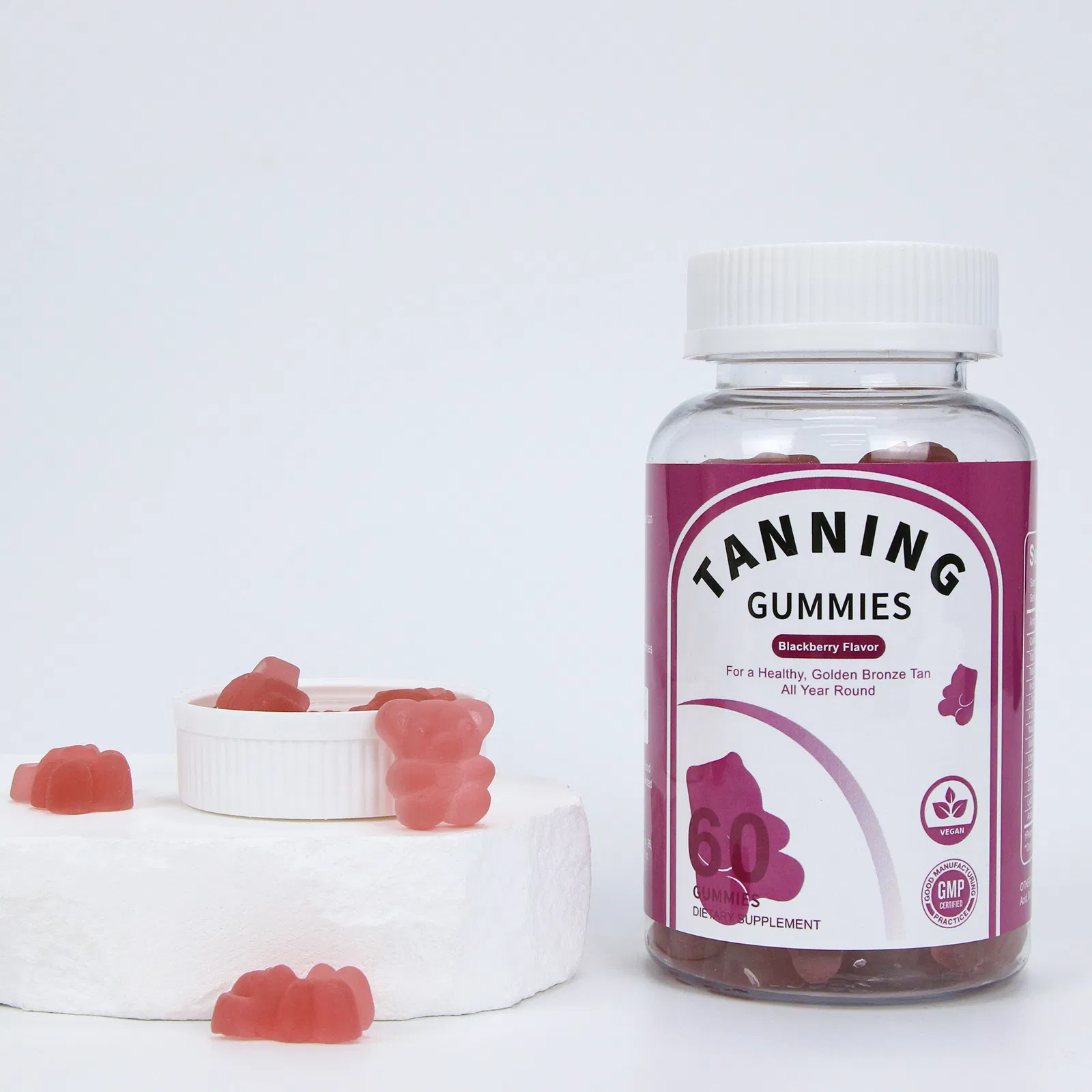 Beauty Cosmetics Tanning Healthy Natural Ingredients Dietary Supplement Blackberry Tanning Fudge