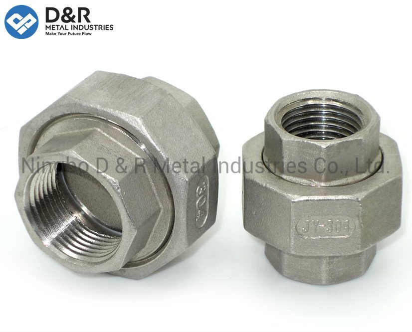 SS304 Plumbing Fittings Supplies Male Female Pipe Union