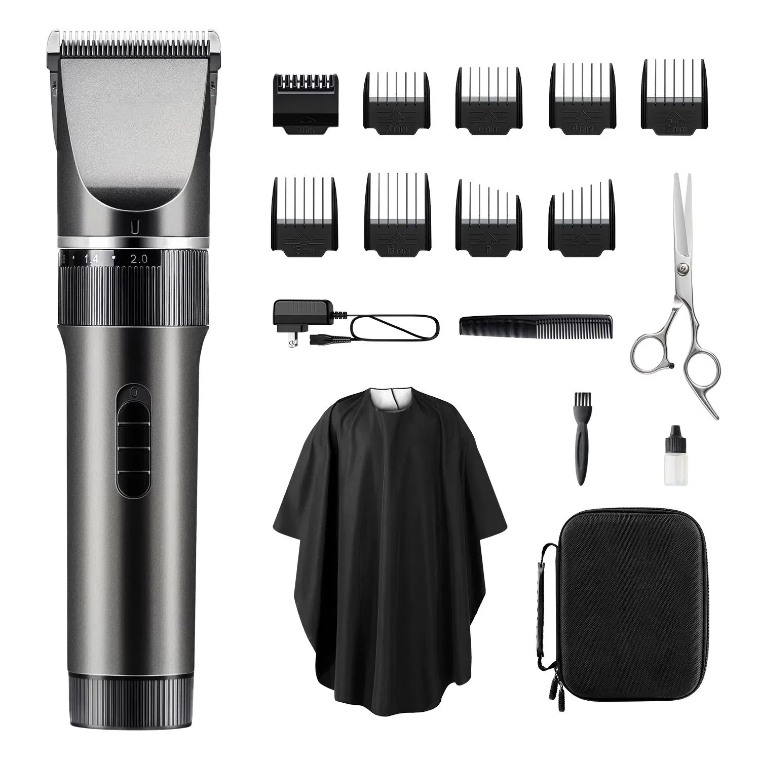 Rechargeable Hair Clippers Electric Hair Removal for Hotels & Rvs CE/CB/RoHS/FCC Certifiedfree Spare Parts