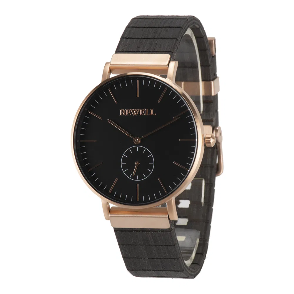 New Design Factory Directly Supply Luxury Custom Watches Stainless Steel Wrist Watch Mens Business Wood Gift Watch