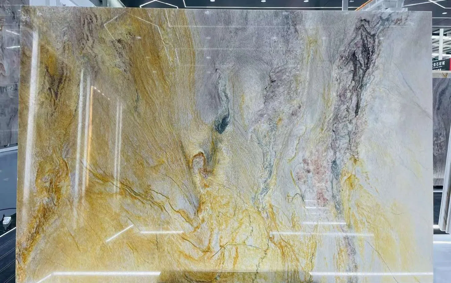 Brazil Luxury Stone Calacatta Macaubas Quartzite for Interior
