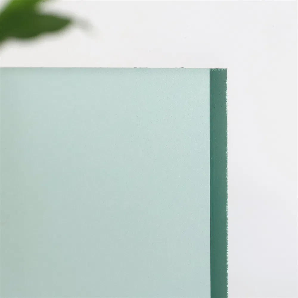 4mm-12mm F Green Acid Etched Frosted Satin Decorative Glass (FG-TP)