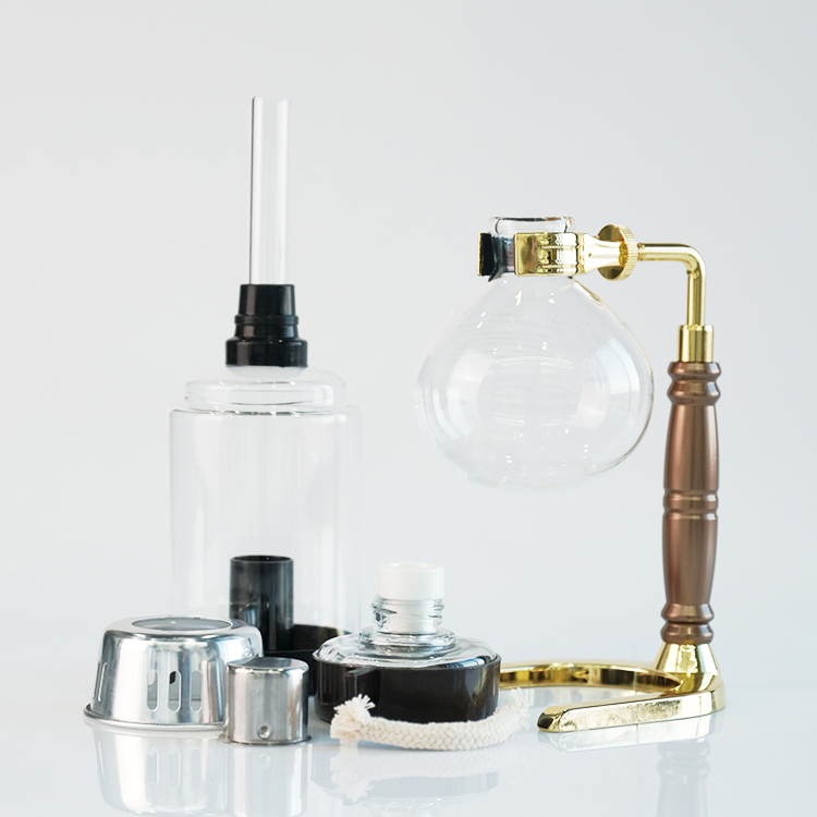 Low MOQ 5 Cup Electric High Borosilicate Glass Syphon Coffee Maker