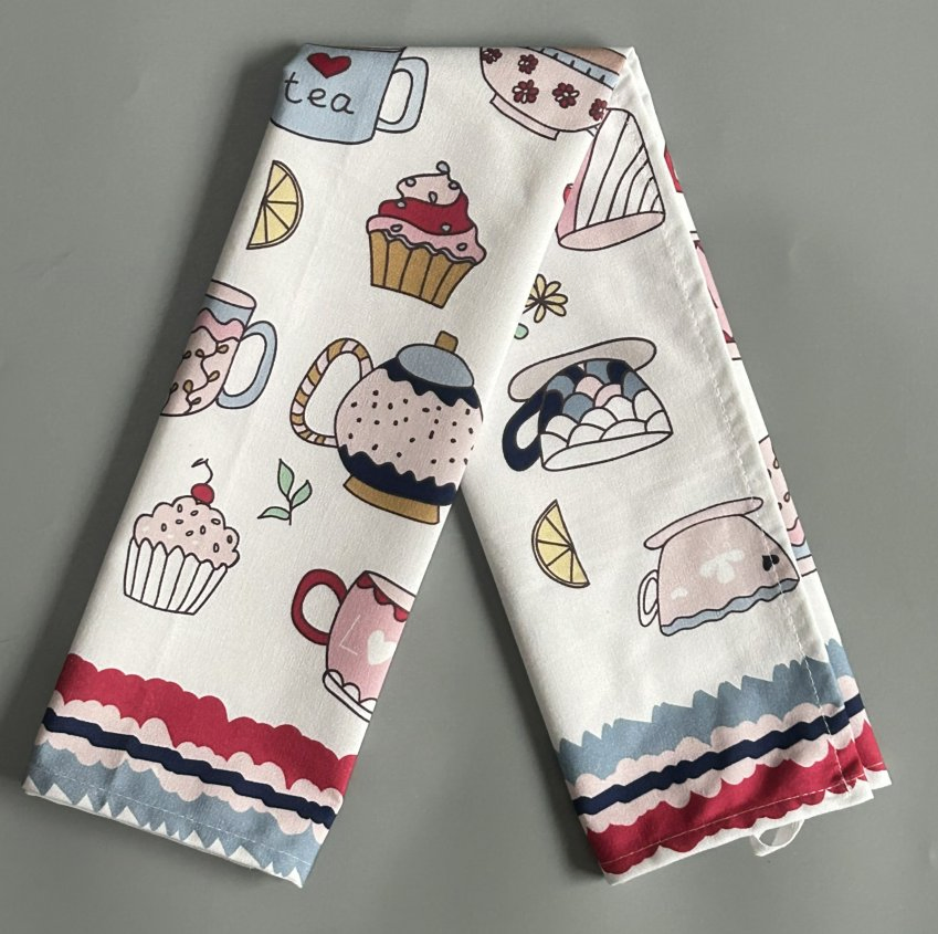 Custom Digital Printed Kitchen Napkins Tea Towels