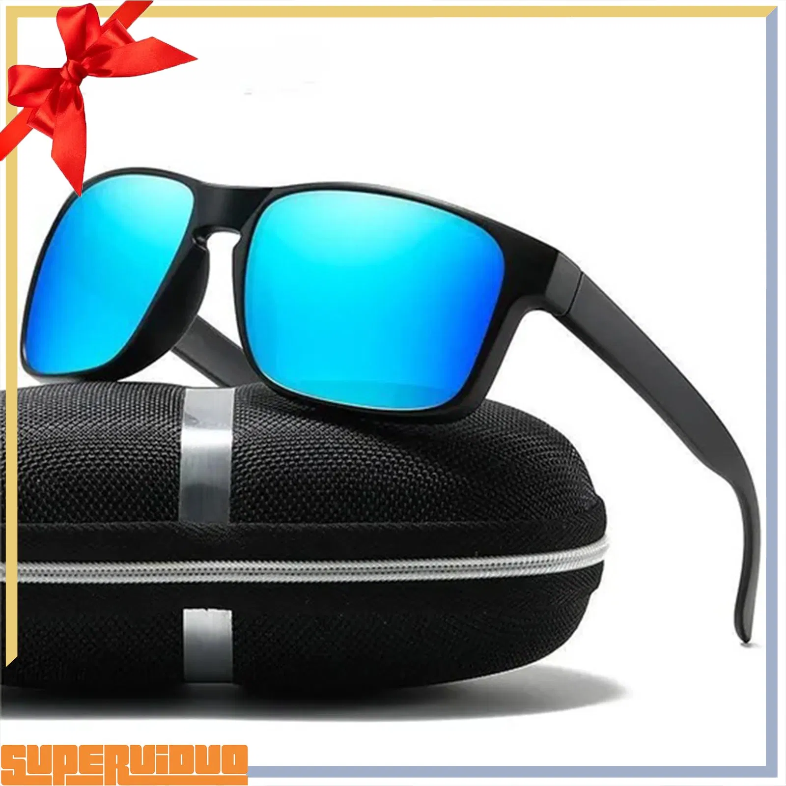 Lightweight Fishing Customizable Outdoor Activity Windproof Square Frame Sport Sunglasses
