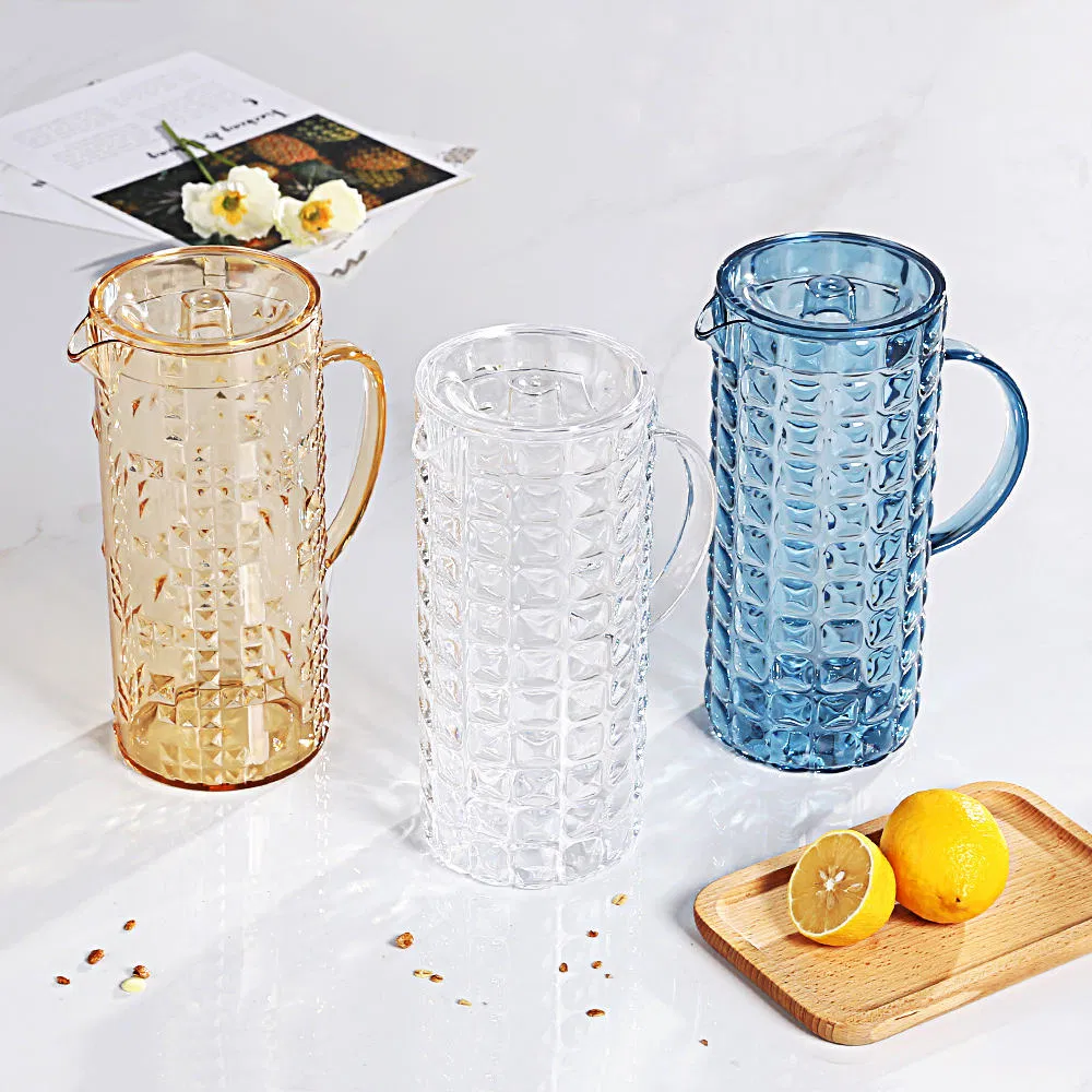 Luxury Acrylic Material Tea Infusion Pitcher Water Bottle Plastic Juice Pot