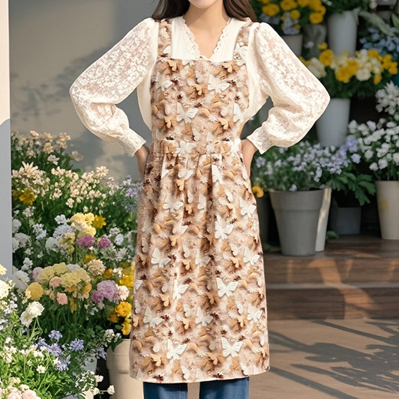 Kitchen Oil-Proof Waist Apron for Adults Dessert Shop Workwear