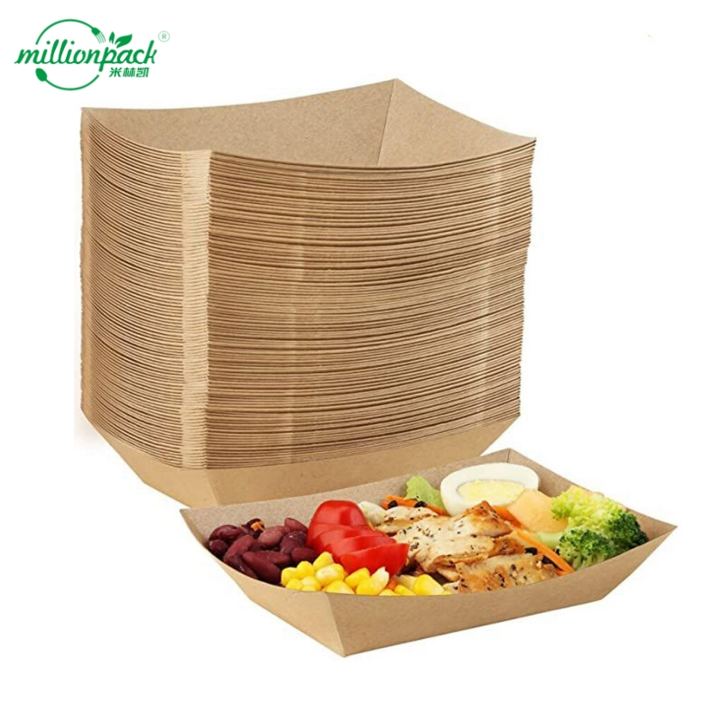 Multi-Compartment Kraft Tray for Complete Meals and Diet-Specific Portions