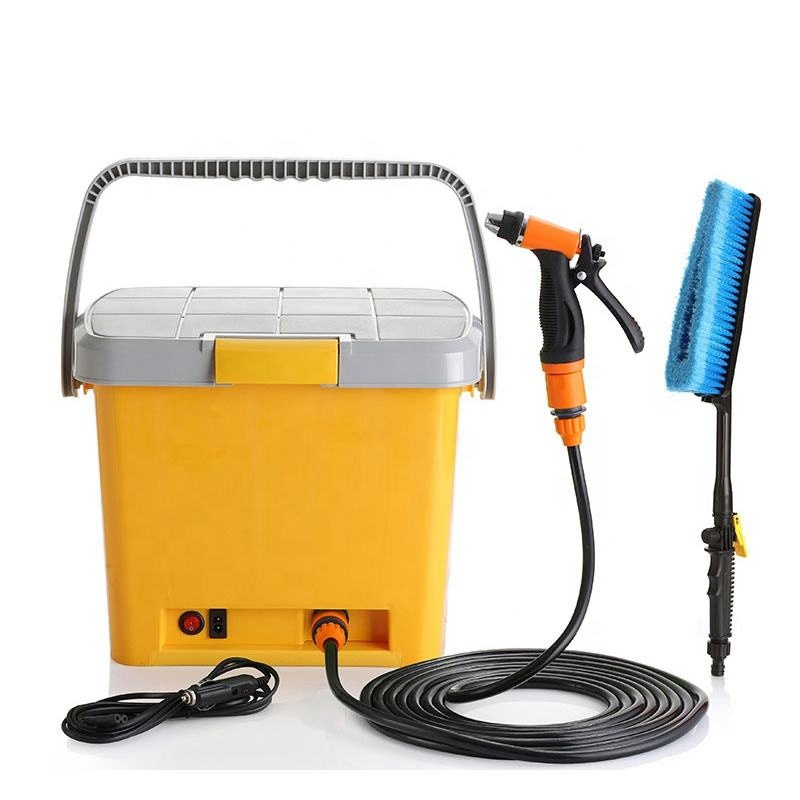 Portable Spray Washer Machine High Pressure 12V DC Water Pump for Car Washing with Tank