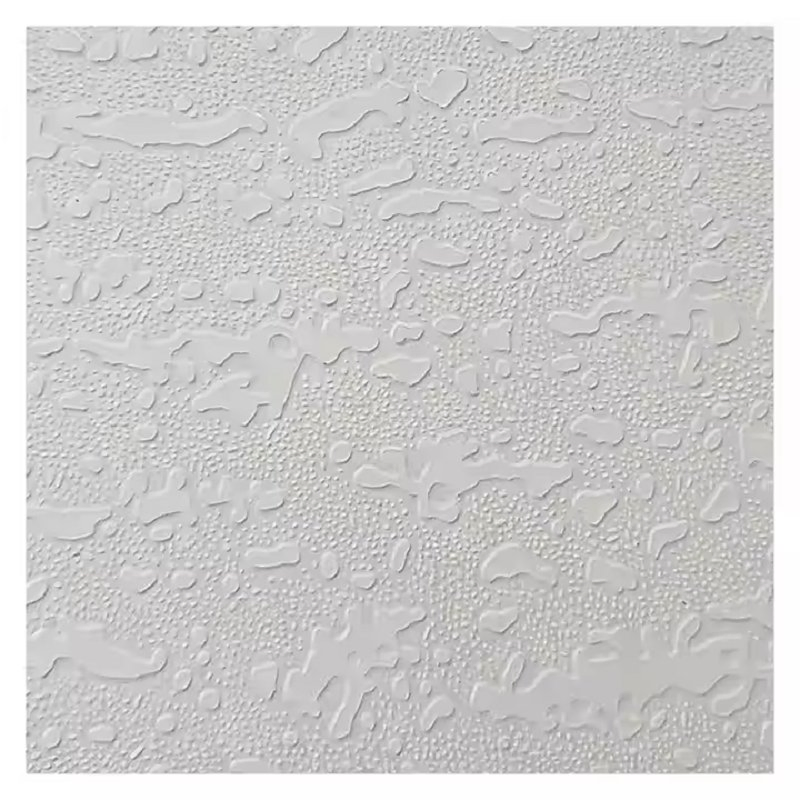 Hotel Interior Decorative Light Weight PVC Laminated Gypsum Ceiling Tiles 595X1195mm