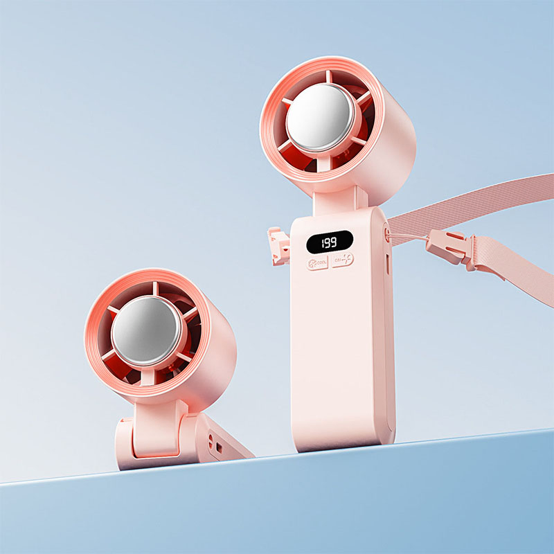 3s Rapid Cooling 199 Gear Air Cooler Wholesale Rechargeable USB 3 in 1 Neck Hanging Portable Handheld Mini Fan with Battery