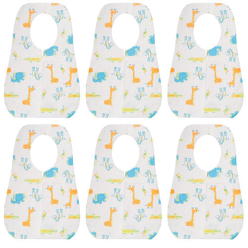 Disposable Waterproof Crumb Catcher Bibs