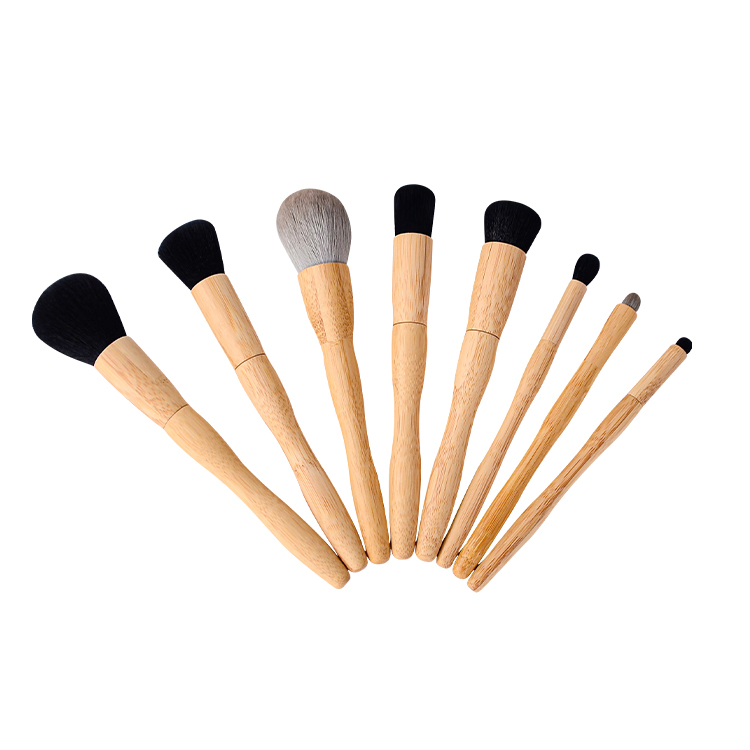 Flat Head High End Big Fan Natural Soft Compact Cosmetic Private Label Professional Makeup Brushes