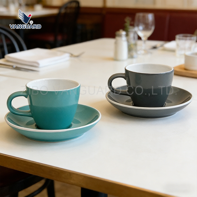 Фарфоровый набор для чая с блюдцем, чашка для кофе